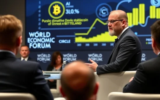 Circle CEO Jeremy Allaire addresses stablecoin yields and bank run concerns at World Economic Forum panel