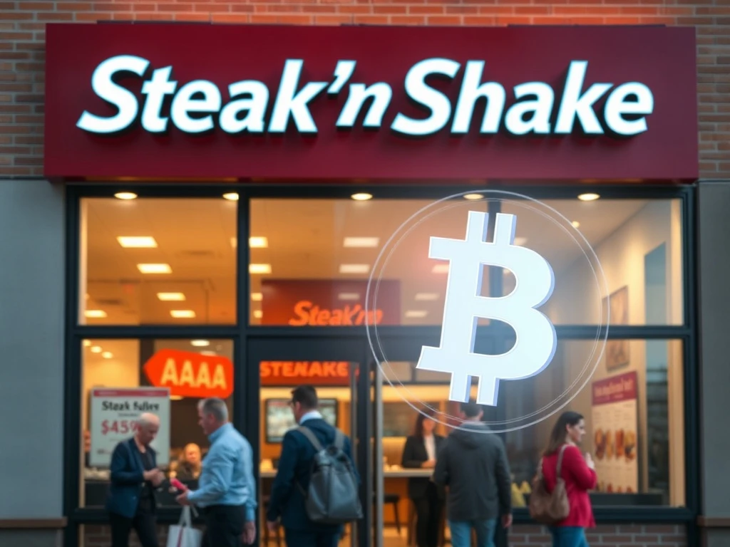Steak 'n Shake restaurant demonstrating corporate Bitcoin adoption strategy with digital currency integration