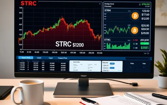 Strategy preferred stock price chart dipping below $100 benchmark after dividend ex-date