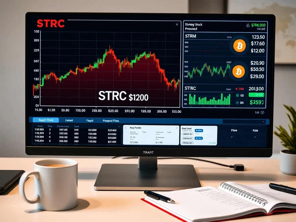 Strategy preferred stock price chart dipping below $100 benchmark after dividend ex-date