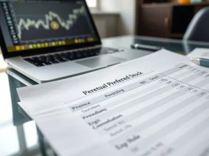 Financial document illustrating the strategic use of perpetual preferred stock to improve corporate equity structure.