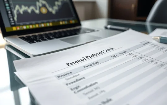 Financial document illustrating the strategic use of perpetual preferred stock to improve corporate equity structure.