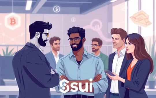 Founders collaborating at the Sui Hydropower Fellowship for blockchain innovation in RWA and AI.