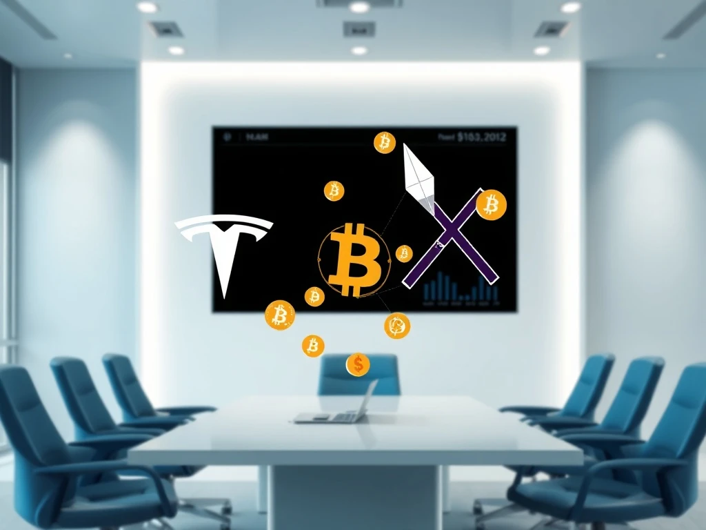 Tesla SpaceX merger creating major corporate Bitcoin holder with cryptocurrency market impact