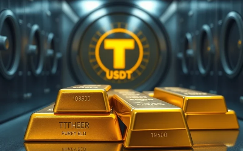 Tether's 2025 gold purchase strengthens USDT stablecoin reserves and blockchain security.