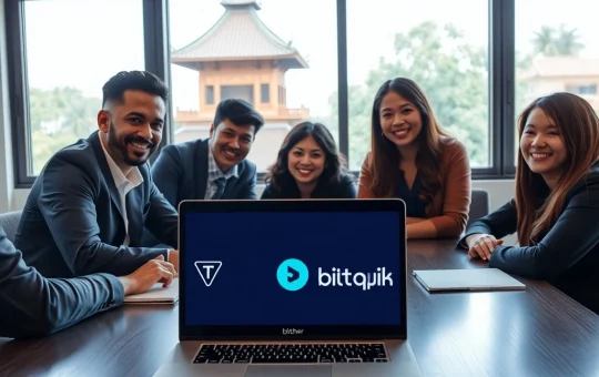 Tether and Bitqik partnership announcement for cryptocurrency education in Laos