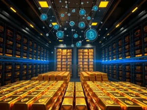 Tether's gold reserves in secure vaults back its tokenized assets as demand surges.