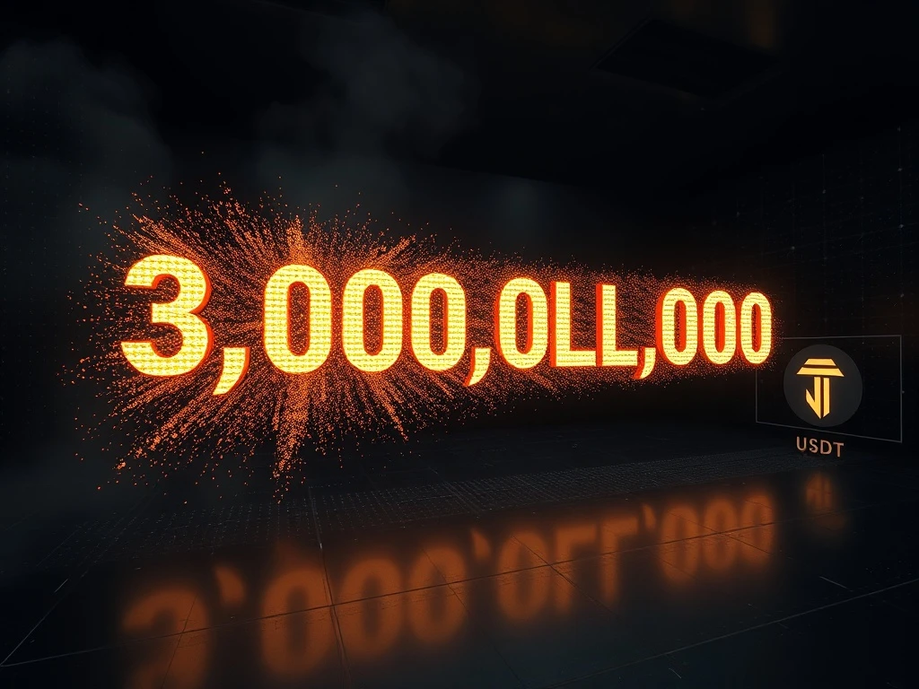 Analysis of the 3,000 million USDT burn by the Tether Treasury and its market implications.