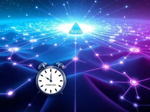 Tezos Tallinn upgrade reduces blockchain block times to 6 seconds for faster transactions.