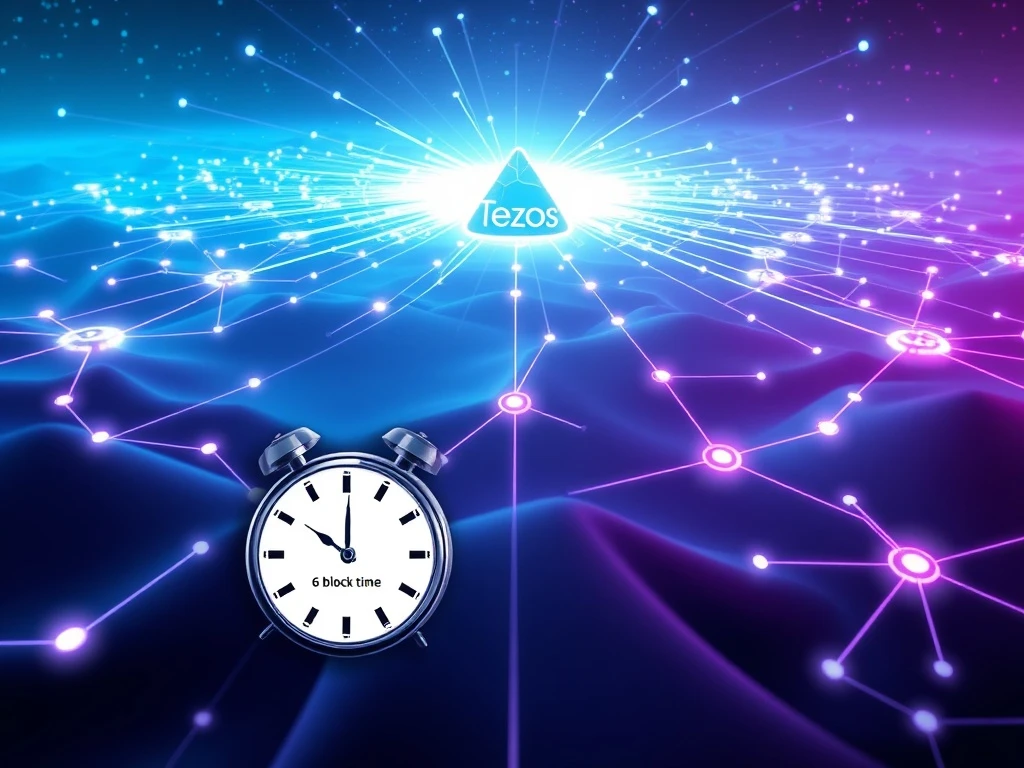 Tezos Tallinn upgrade reduces blockchain block times to 6 seconds for faster transactions.