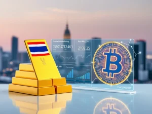 Thailand's integrated financial oversight system monitoring gold and cryptocurrency transactions to combat gray money.