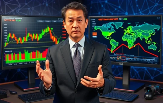 Tom Lee analyzes Bitcoin and stock market charts for 2026 prediction with geopolitical context