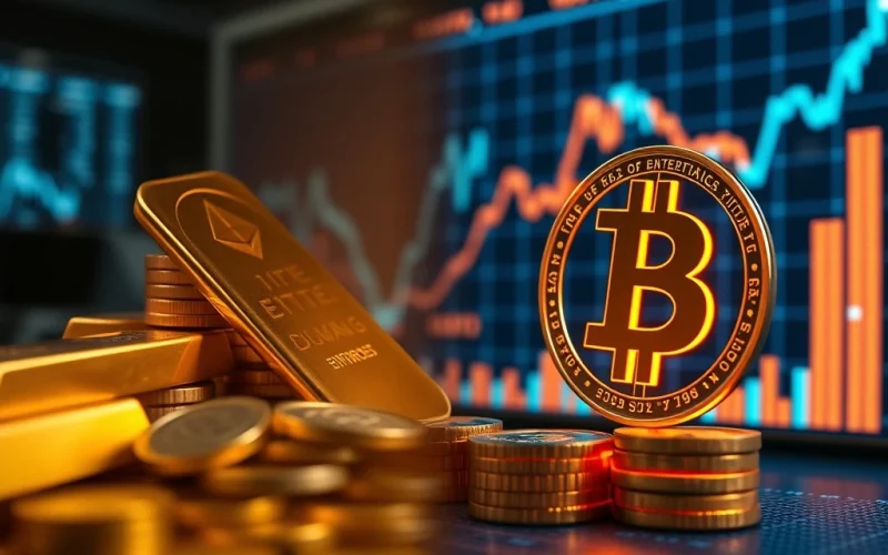 Tom Lee predicts crypto surge as gold and silver markets cool, showing Bitcoin and Ethereum growth potential.