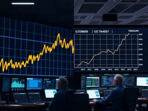 US Treasury yield spread widening creates downward pressure on Bitcoin prices as interest rates rise