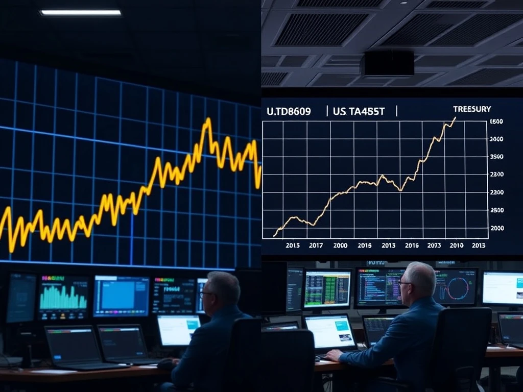 US Treasury yield spread widening creates downward pressure on Bitcoin prices as interest rates rise
