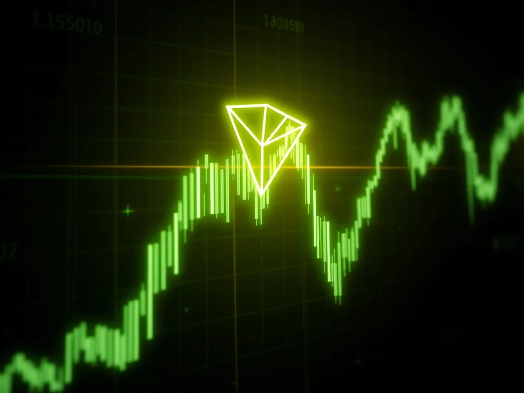 TRON TRX cryptocurrency price chart analysis showing potential breakout patterns and technical indicators