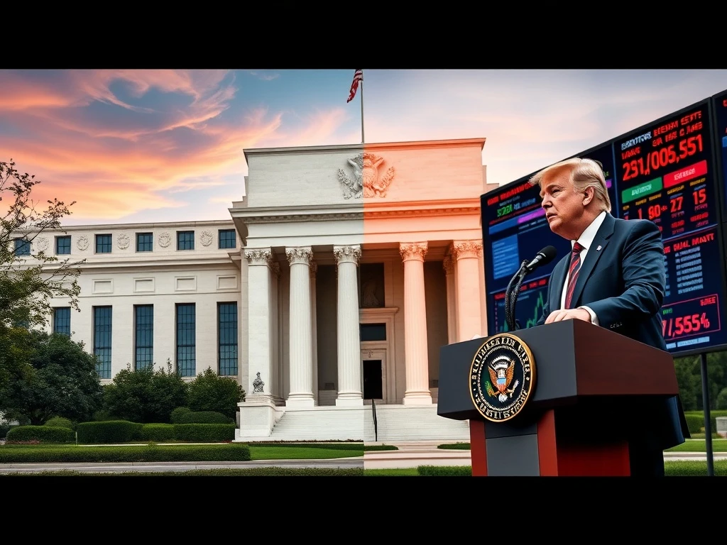 Federal Reserve interest rates decision under political pressure from Trump administration