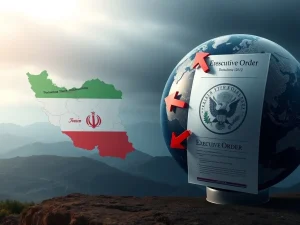 Analysis of President Trump's executive order imposing a 25% tariff on countries trading with Iran.