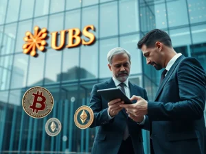 UBS wealth management explores crypto investing for clients with Bitcoin and Ethereum amid regulatory review.