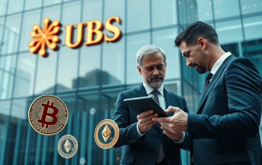 UBS wealth management explores crypto investing for clients with Bitcoin and Ethereum amid regulatory review.