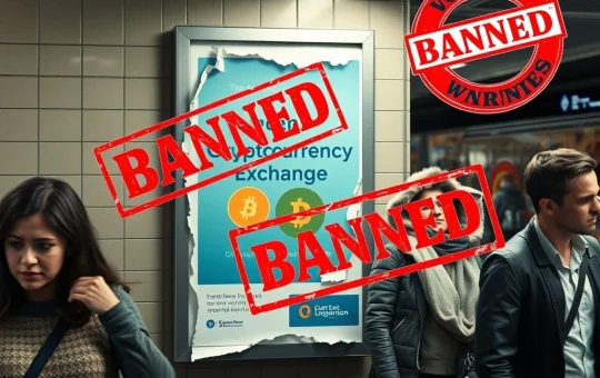 UK regulator bans Coinbase ads for downplaying cryptocurrency investment risks in 2025 ruling.