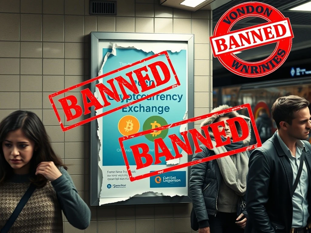 UK regulator bans Coinbase ads for downplaying cryptocurrency investment risks in 2025 ruling.