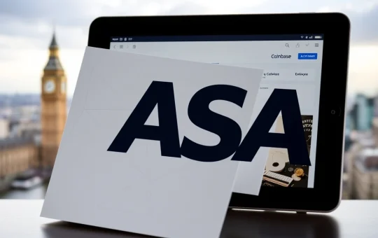 UK regulator ASA bans Coinbase advertisements for misrepresenting cryptocurrency investment risks to consumers.