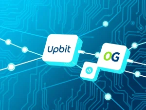 Upbit exchange suspends 0G transactions for a critical blockchain network hard fork upgrade.