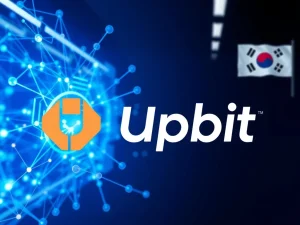 Upbit exchange listing the Sentient AI cryptocurrency token for trading.