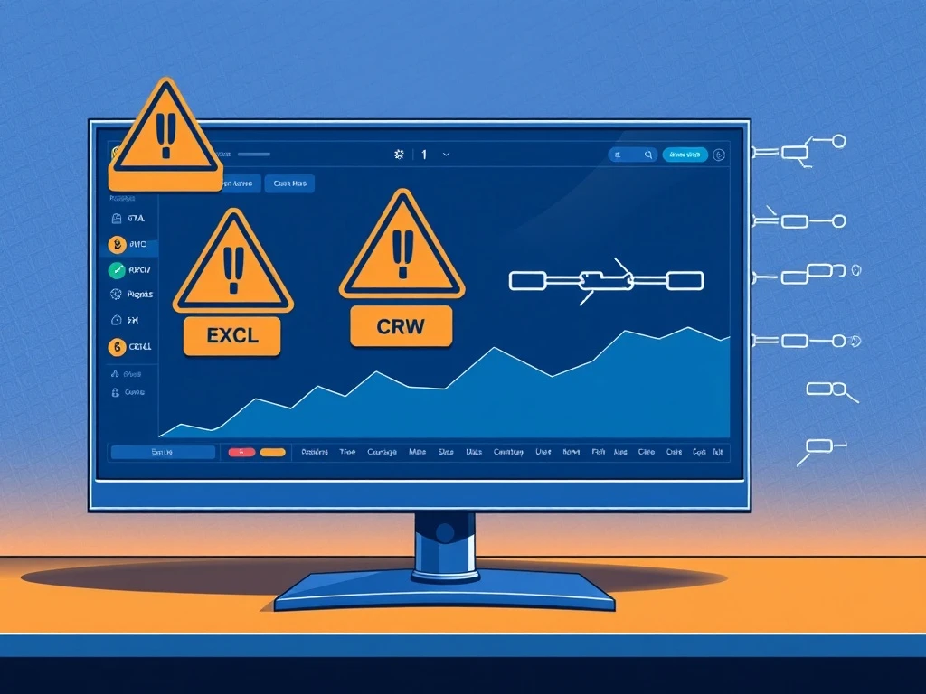 Upbit exchange interface showing withdrawal suspension for RVC, EXCL, and CRW cryptocurrencies due to network issues