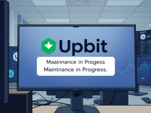 Upbit exchange temporarily suspends Worldcoin WLD deposits and withdrawals for system maintenance