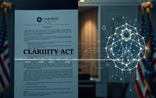 US crypto bill CLARITY Act implementation timeline showing multi-year regulatory process