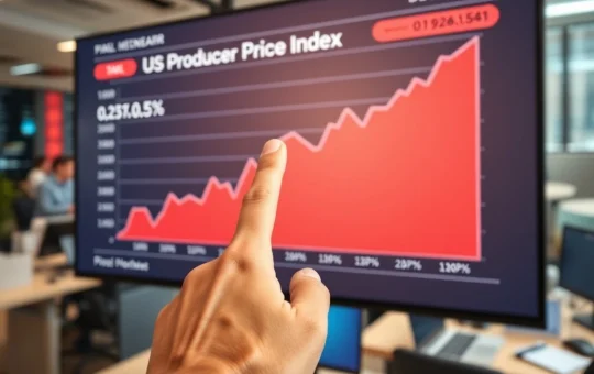 US Producer Price Index data shows a sharp 0.5% rise in December, exceeding economic forecasts.