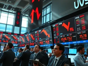 US stocks close lower as major indices show significant declines during Tuesday trading session