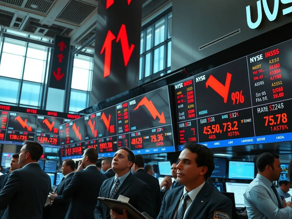 US stocks close lower as major indices show significant declines during Tuesday trading session