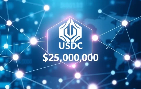 250 million USDC minted at treasury showing major stablecoin issuance and blockchain transaction activity