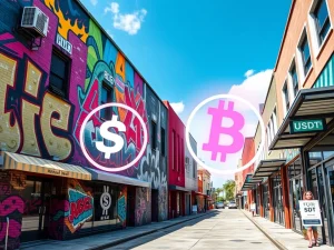USDT real estate transaction in Miami's Wynwood neighborhood commercial property