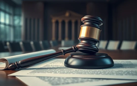 Courtroom scene symbolizing the sentencing for Utah cryptocurrency fraud and unlicensed exchange operation.