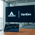 VanEck launches the first US spot Avalanche ETF providing regulated AVAX exposure.