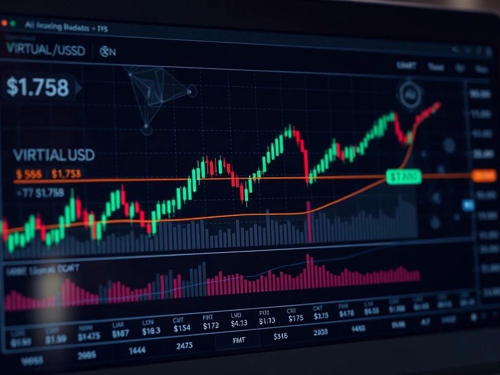 Technical analysis chart showing VIRTUAL Protocol's key trading levels and price targets for cryptocurrency investors