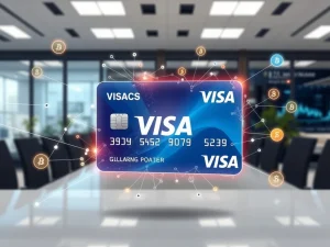 Visa card integrated with blockchain technology processing 90% of on-chain transaction volume