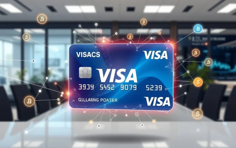 Visa card integrated with blockchain technology processing 90% of on-chain transaction volume