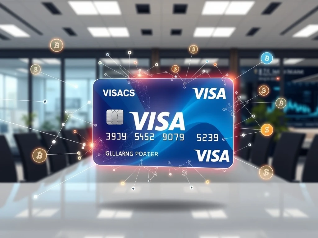 Visa card integrated with blockchain technology processing 90% of on-chain transaction volume