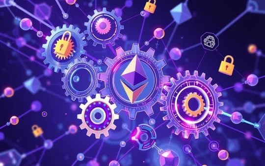 Conceptual illustration of Vitalik Buterin's proposed DAO governance overhaul fixing a decentralized network.