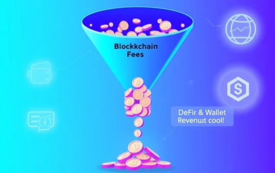 Infographic illustrating the dramatic shift of Web3 revenue from base blockchains to DeFi protocols and wallets.