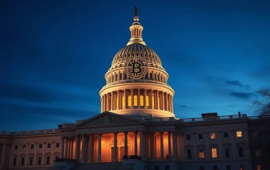 White House adviser warns Congress about urgent cryptocurrency legislation deadline with Capitol building background