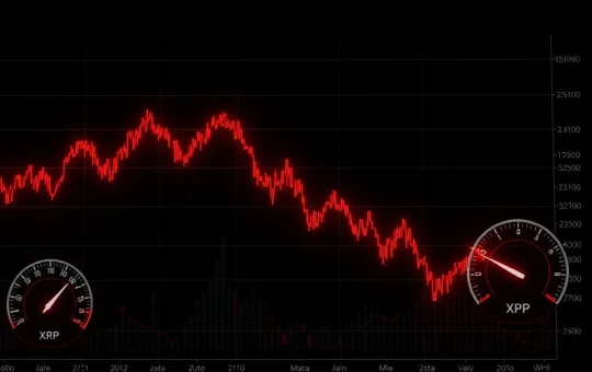 XRP investor sentiment analysis showing extreme fear stage with price decline data visualization
