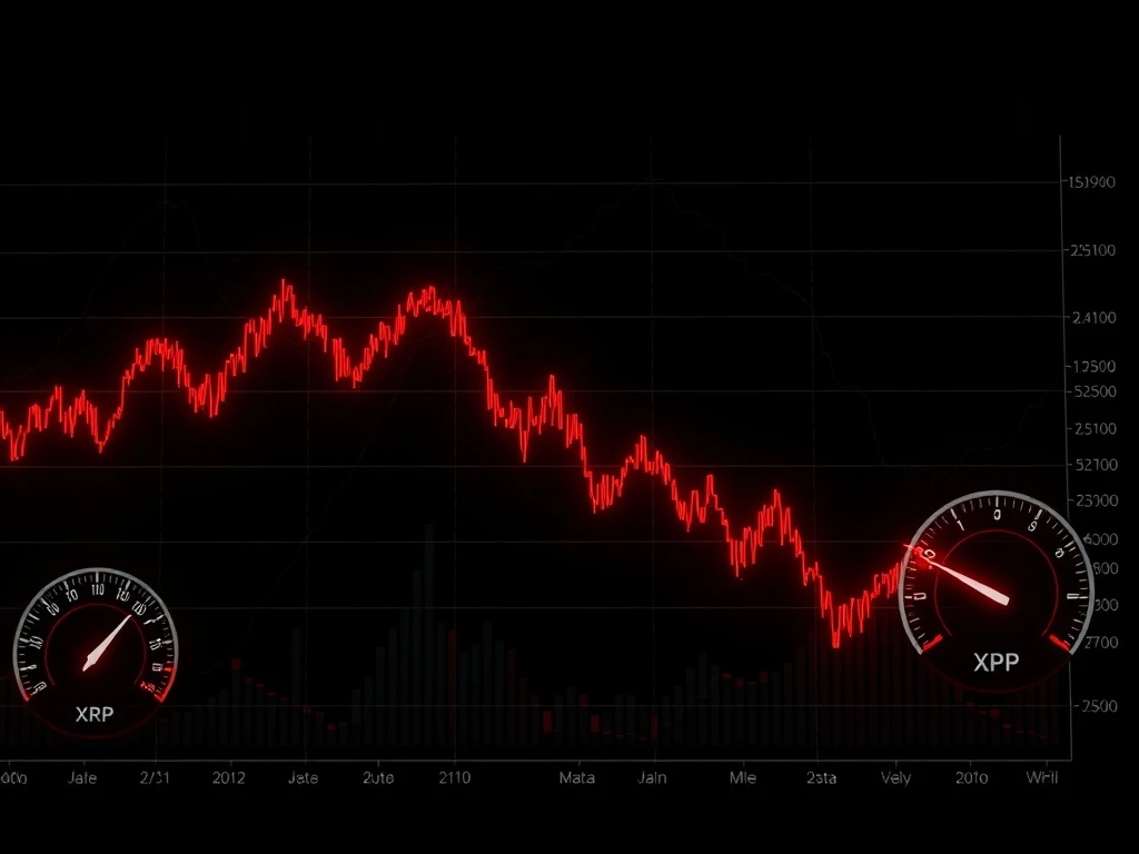 XRP investor sentiment analysis showing extreme fear stage with price decline data visualization