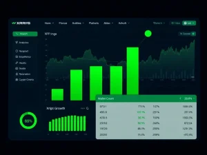 XRP millionaire wallet growth data visualization showing accumulation trend during market uncertainty