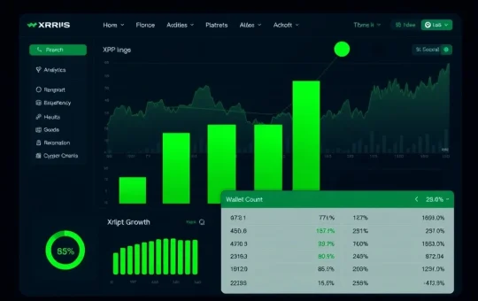 XRP millionaire wallet growth data visualization showing accumulation trend during market uncertainty